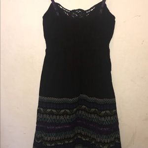 Black Free People detailed sun dress in size 4